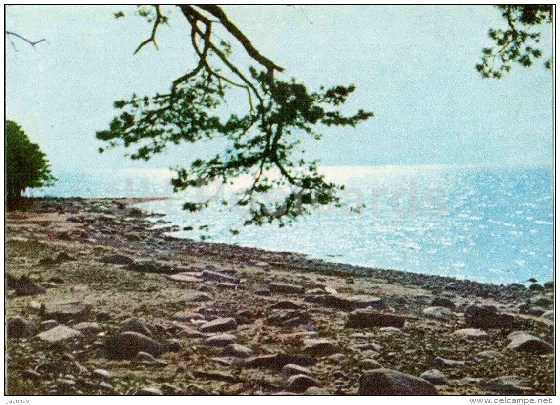 the sea near Skulte - Vidzeme seaside views - Latvia USSR - unused - JH Postcards