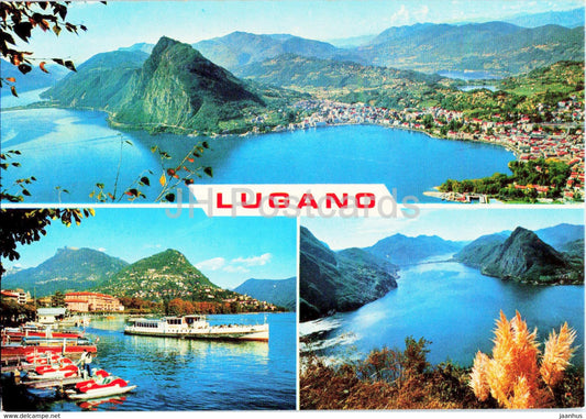 Lugano - ship - Cartoplast - Switzerland - unused - JH Postcards