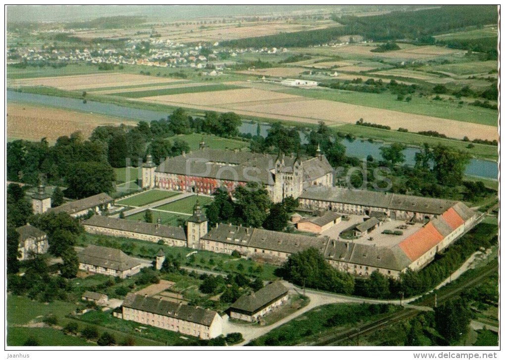 Höxter im Weserbergland - Kloster Corvey (Luftbild) - abbey - Hx 79 - Germany - nicht gelaufen - JH Postcards