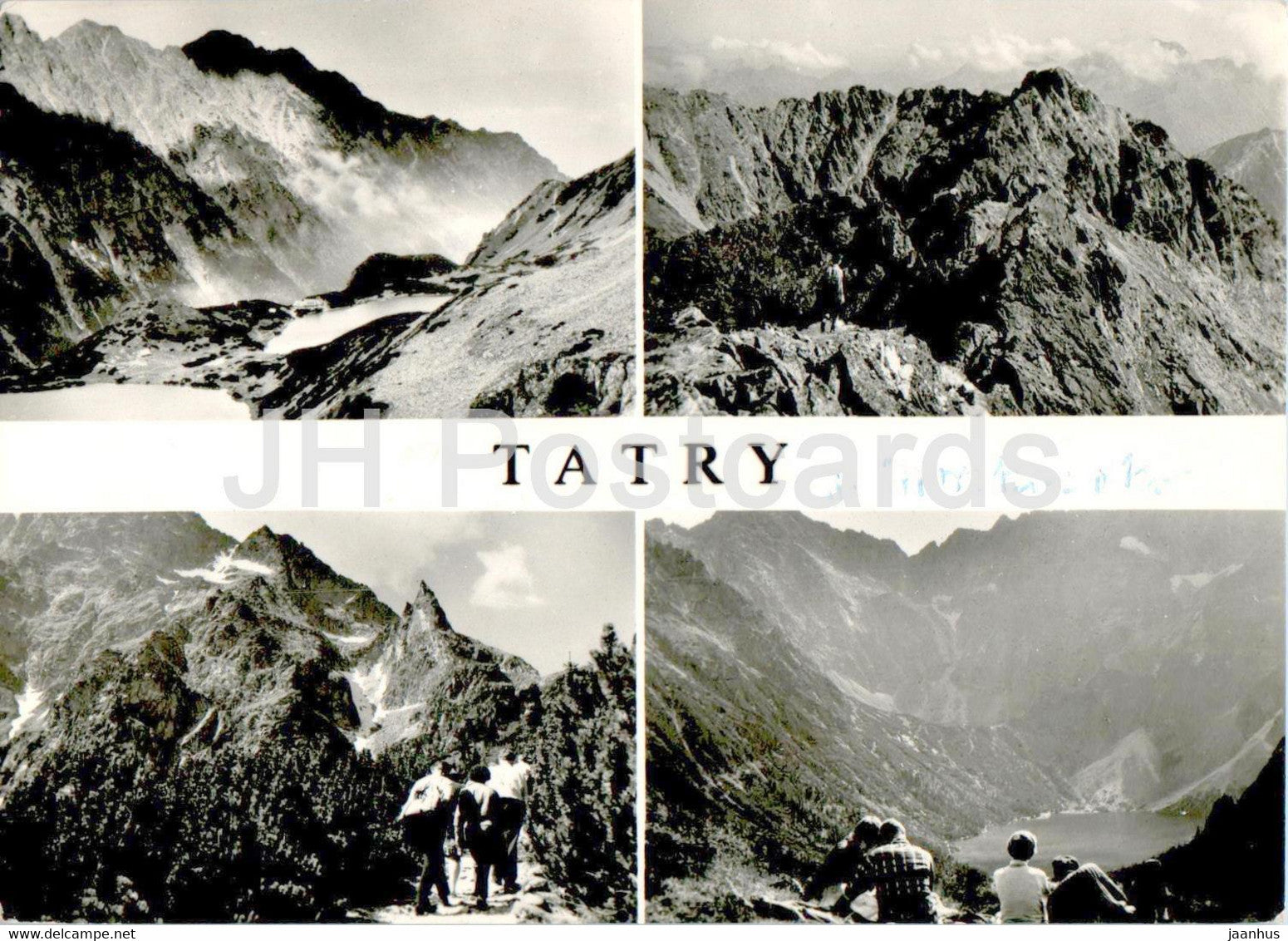 Tatry - Tatras - Dolina Pieciu - Mnich - Mieguszowiecki Szczyt Wielki - multiview - 1972 - Poland - used - JH Postcards