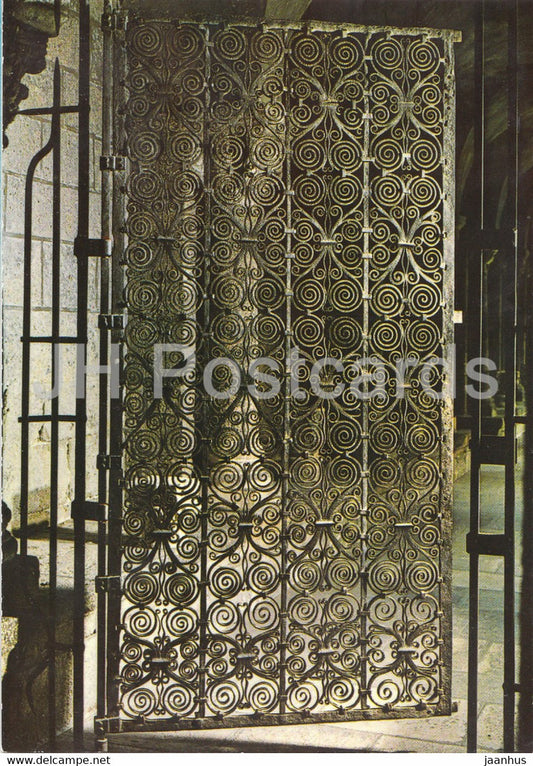 Cathedrale du Puy - Le Cloitre - Grille en fer forge - cathedral - France - unused - JH Postcards