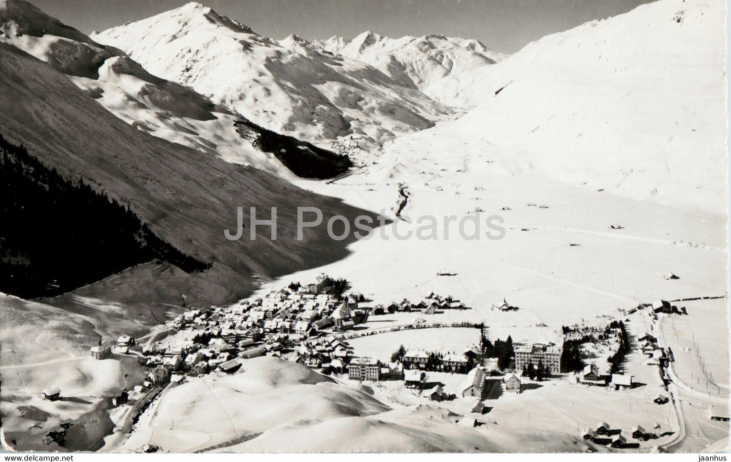 Andermatt 1444 m gegen Furka - F3343 - old postcard - Switzerland - used - JH Postcards