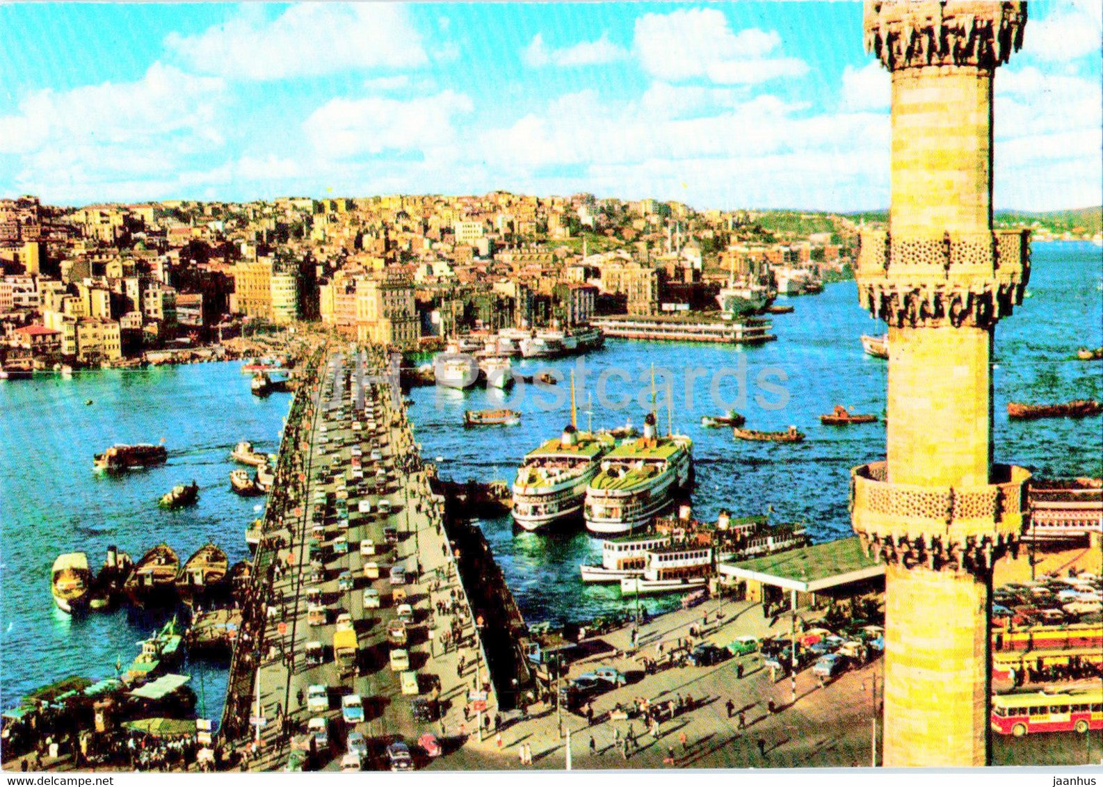 Istanbul - The Galata Bridge - ship -34-503 - AND - Turkey - unused - JH Postcards