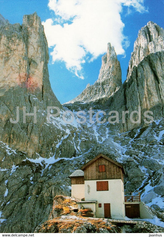 Preusshutte - Rosengarten - Sudtirol - Rifugio Preuss sotto il Catinaccio - Italy - unused - JH Postcards
