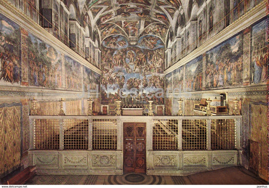 Rome - Roma - Vatican - Sistine chapel - 307 - Italy - unused - JH Postcards