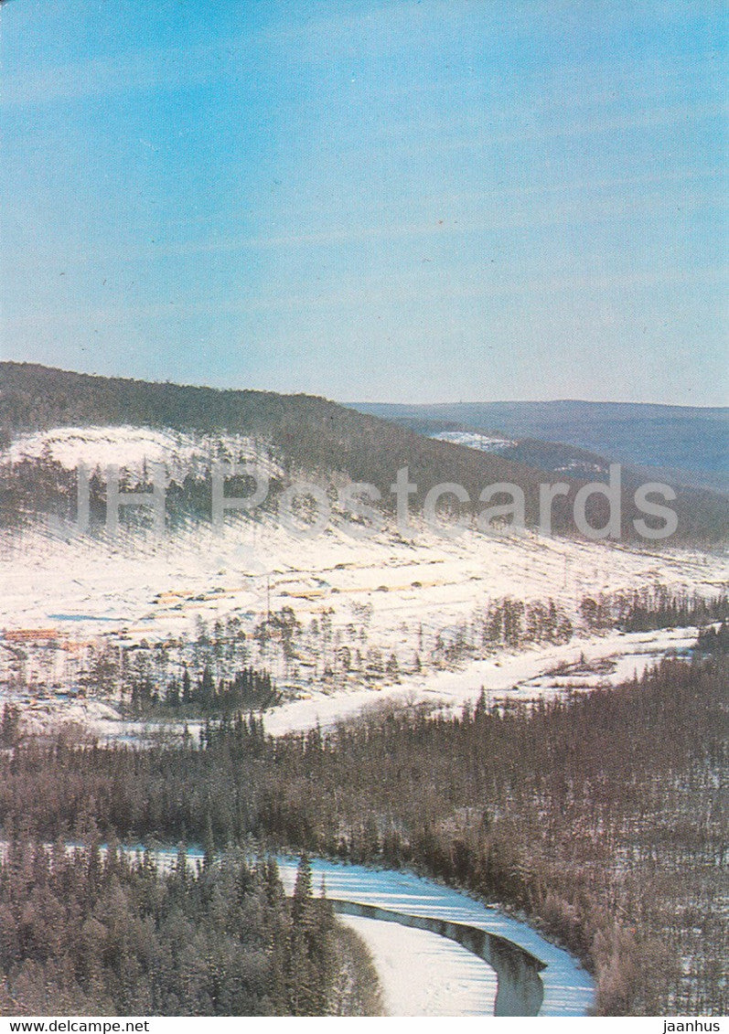 BAM - Baikal–Amur Mainline - Nature View - Russia USSR - unused - JH Postcards