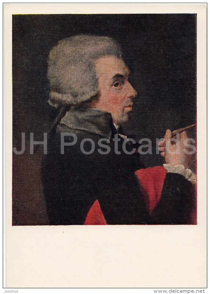 painting by Jacques-Louis David - Self-Portrait - French art - 1958 - Russia USSR - unused - JH Postcards