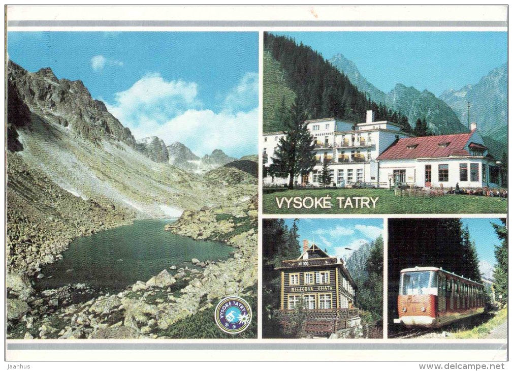 convalescent home Hriebienok - Bilikova cottage - Vysoke Tatry - High Tatras - Czechoslovakia - Slovakia - used 1991 - JH Postcards