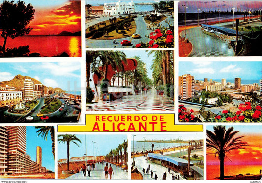 Recuerdo de Alicante - multiview - 6824 - Spain - unused - JH Postcards