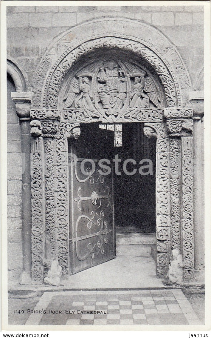 Ely Cathedral - Prior' s Door - 1149 - 1961 - United Kingdom - England - used - JH Postcards