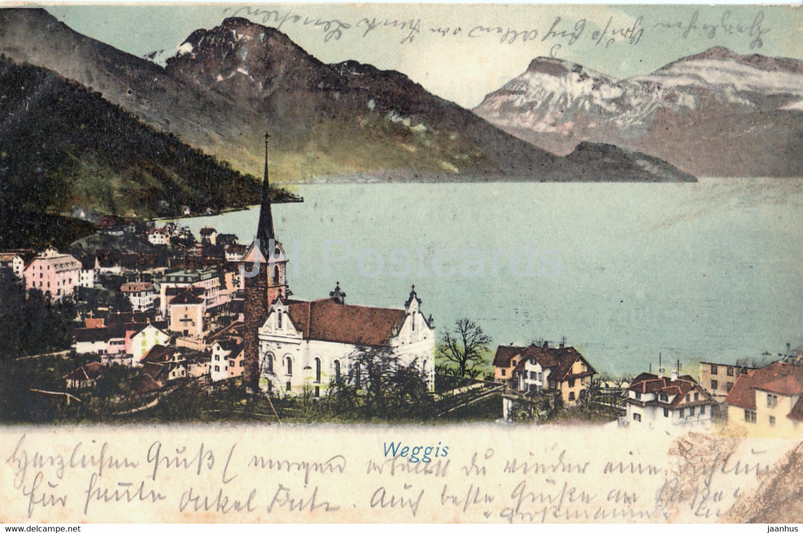 Weggis - old postcard - 1904 - Switzerland - used - JH Postcards