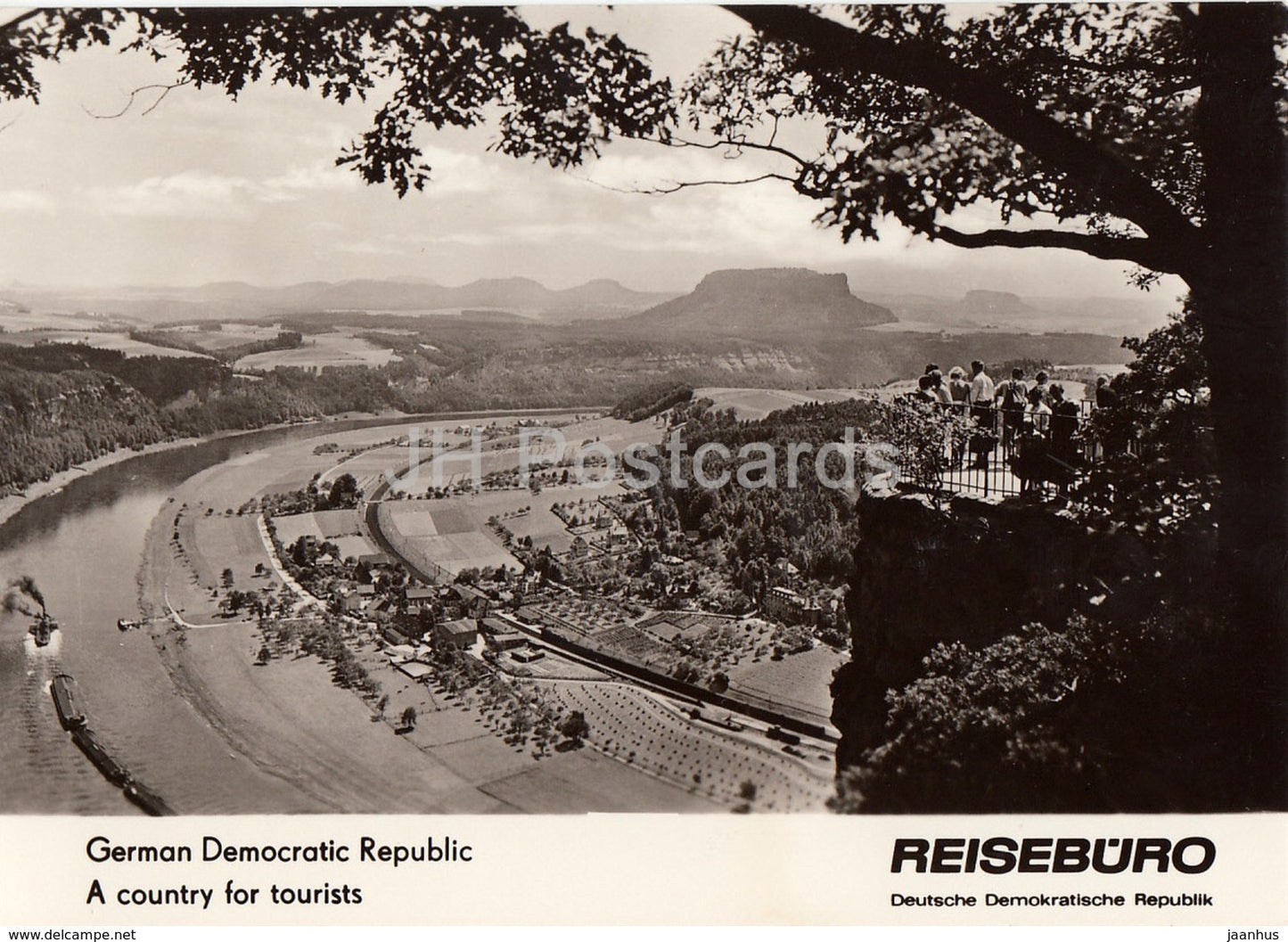 Sächsische Schweiz - Saxon Switzerland - Bastei Rock - REISEBÜRO - 1964 - DDR - Germany - unused - JH Postcards