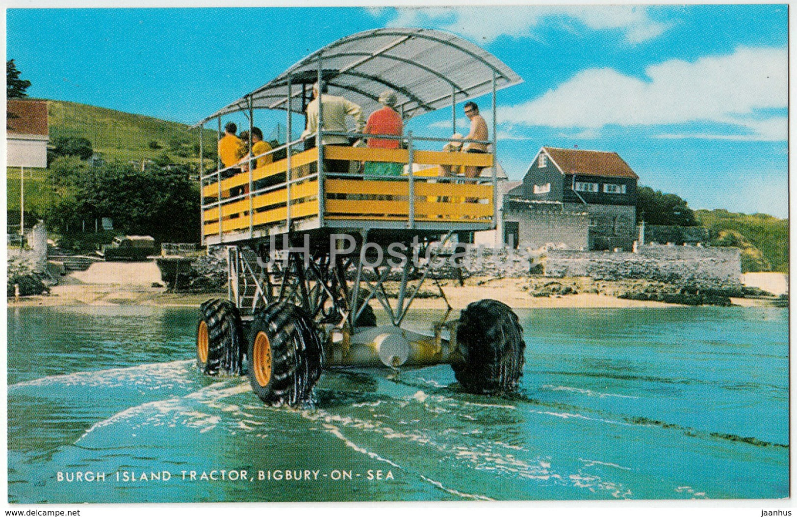 Bigbury-On-Sea - Burgh Island Tractor - 1985 - United Kingdom - England - used - JH Postcards