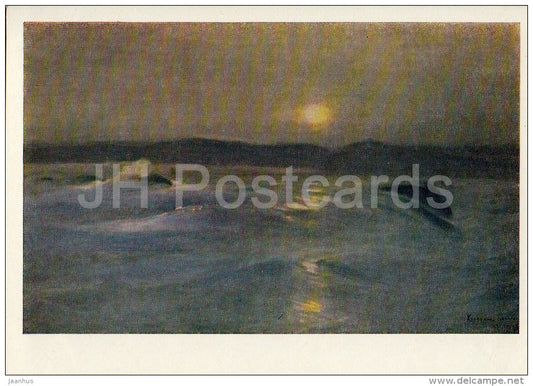 painting by K. Korovin - Arctic Ocean . Murmansk , 1890 - sea - Russian art - 1966 - Russia USSR - unused - JH Postcards