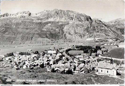 Andermatt 1444 m gegen Batzberg - 4209 - old postcard - 1954 - Switzerland - used - JH Postcards