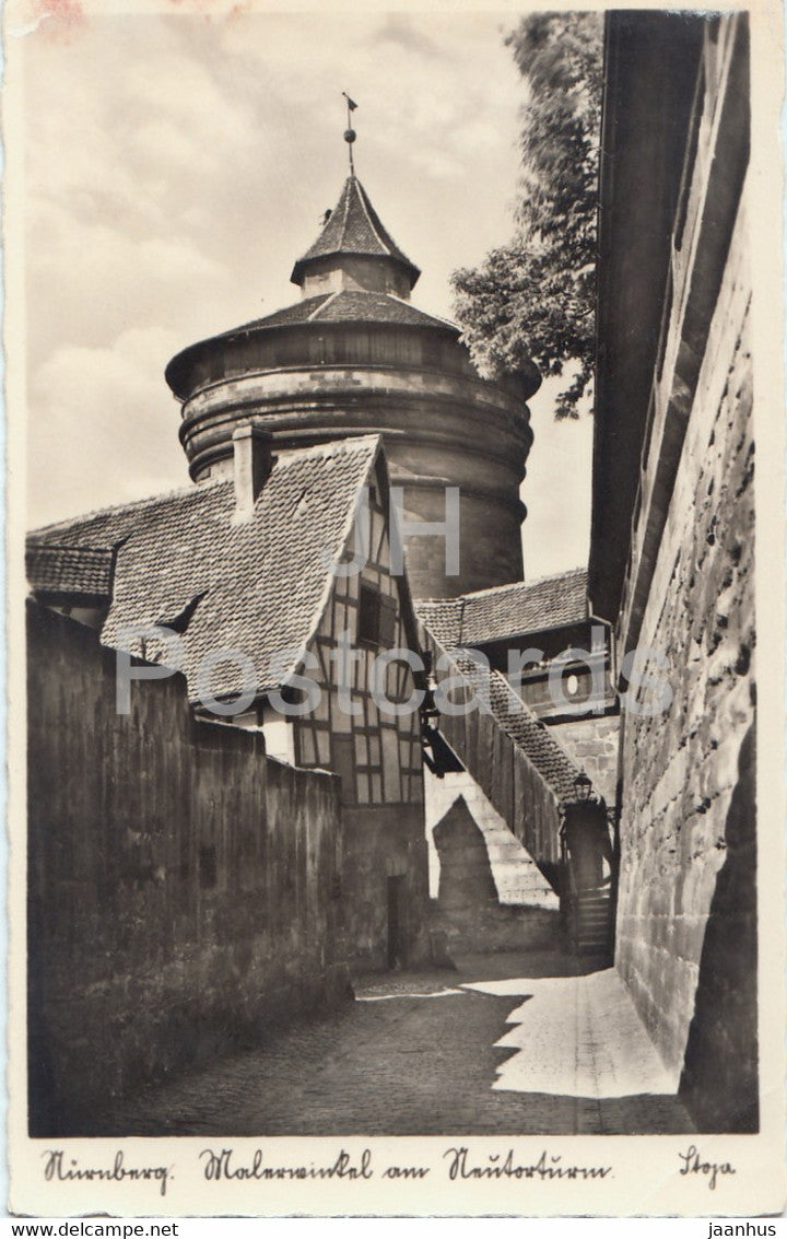 Nurnberg - Malerwinkel am Neutorturm - old postcard - Germany - unused - JH Postcards