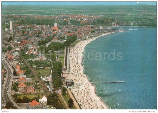 Ostseebad Eckernförde - Strand - beach - EUROPA CEPT - Germany - 1976 gelaufen - JH Postcards