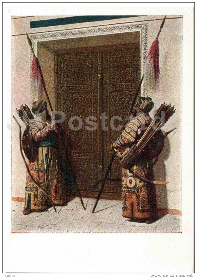 painting by V. Vereshchagin - Doors of Tamerlane - bow - russian art - Russia - 1957 - Russia USSR - unused - JH Postcards