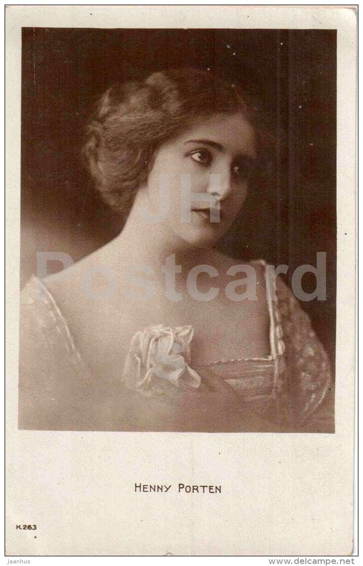 movie actress Henny Porten - film - K. 263 - Germany - unused - JH Postcards