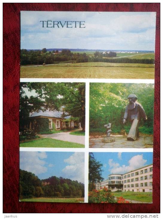 Tervete - multiview postcard - 1986 - Latvia - USSR - unused - JH Postcards