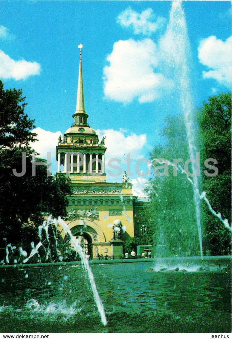 Leningrad - St Petersburg - Main Admiralty - postal stationery - 1987 - Russia USSR - unused - JH Postcards