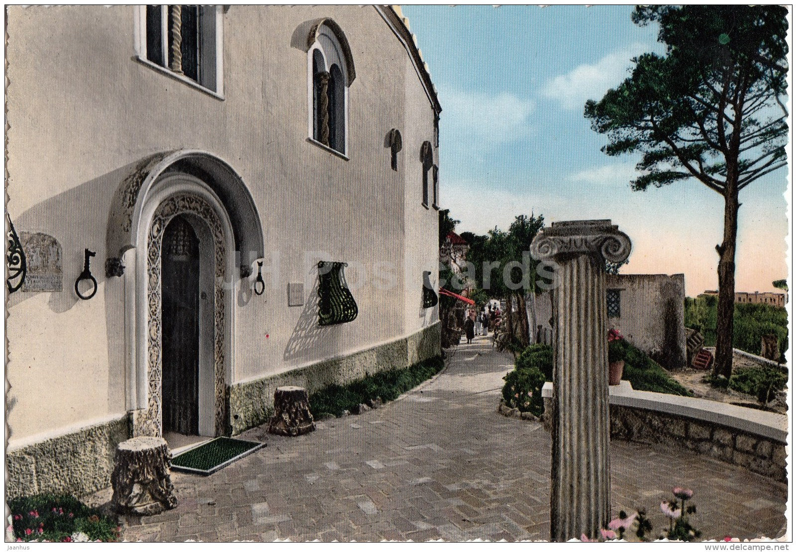 Capri - Anacapri - Ingresso Villa S. Michele - interior - Napoli - Naples - C 15 - Italy - Italia - unused - JH Postcards