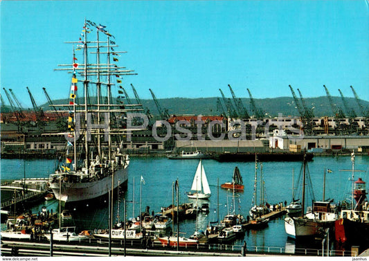 Goteborg - Lilla Bommens hamn med Viking - ship - boat - port - 231 - Sweden - unused - JH Postcards