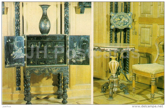 large living room (Chinese Cabinet) . Cabinet - Alupka Palace Museum - Crimea - 1989 - Ukraine USSR - unused - JH Postcards