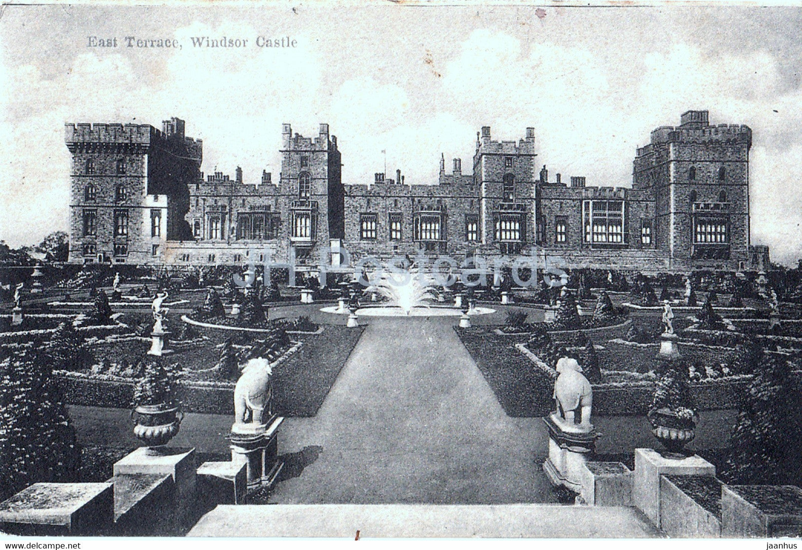 East Terrace - Windsor Castle - old postcard - United Kingdom - England - used - JH Postcards