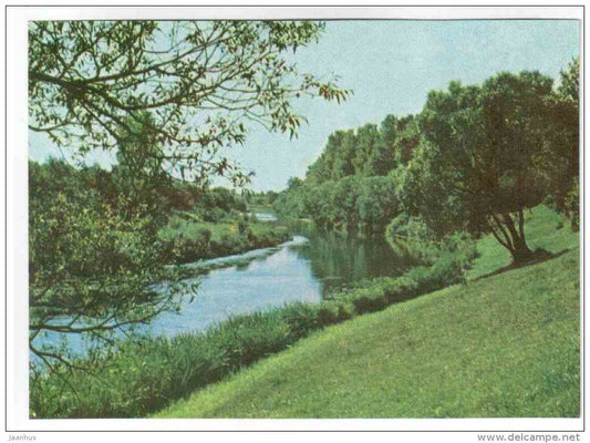 The Salaca river - Latvian views - Latvia USSR - unused - JH Postcards