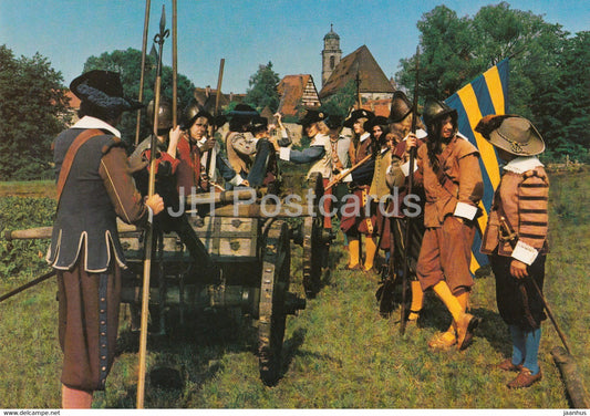 Dinkelsbuhl - Die tausendjahrige Stadt an der Romantischen Strasse - medieval soldiers - Germany - unused - JH Postcards