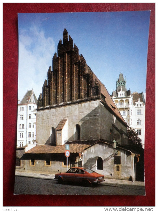 Old-New Synagogue in Maislova street - Prague - CZECH REPUBLIC, CZECHOSLOVAKIA - unused - JH Postcards