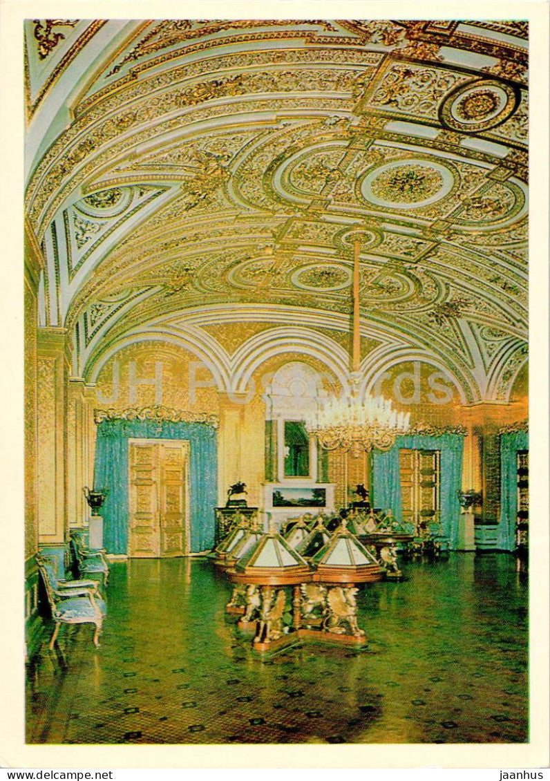 Leningrad - St Petersburg - Hermitage - The Gilt Drawing Room in the Winter Palace - 1984 - Russia USSR - unused - JH Postcards