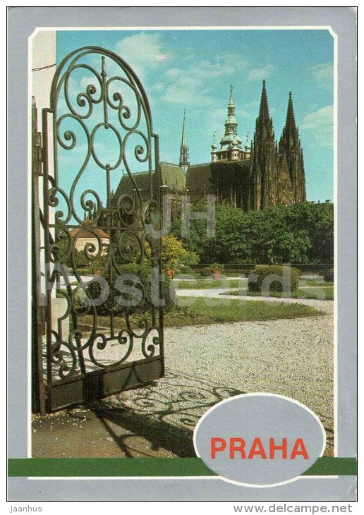 St. Vitus cathedral - Praha - Prague - Czechoslovakia - Czech - used 1987 - JH Postcards