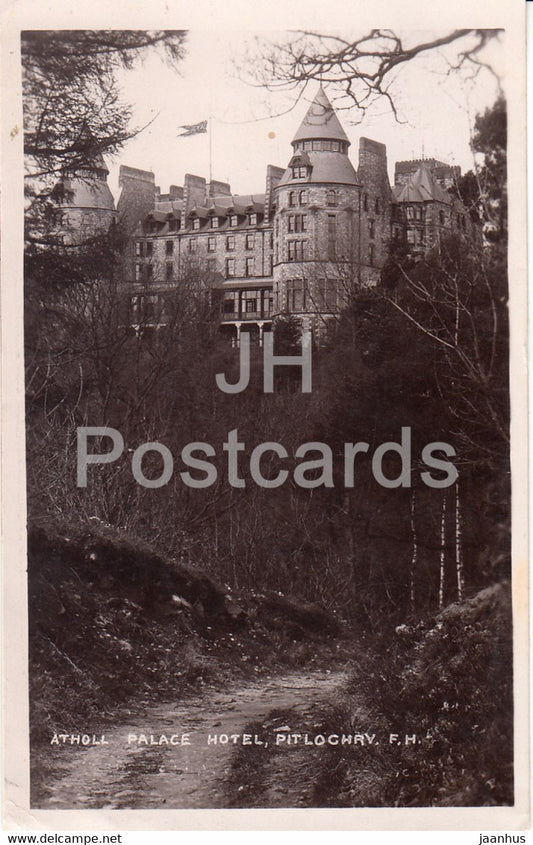 Pitlochry - Atholl Palace Hotel - old postcard - 1914 - Scotland - United Kingdom - used - JH Postcards