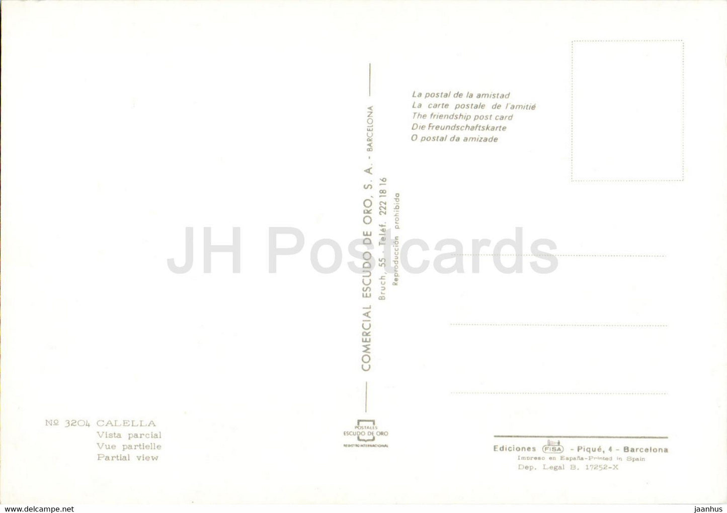 Calella - Vista parcial - vue - 3204 - Espagne - inutilisé