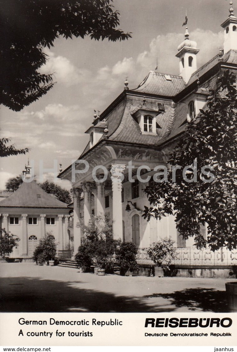 Pillnitz Castle near Dresden - REISEBÜRO - 1964 - DDR - Germany - unused - JH Postcards