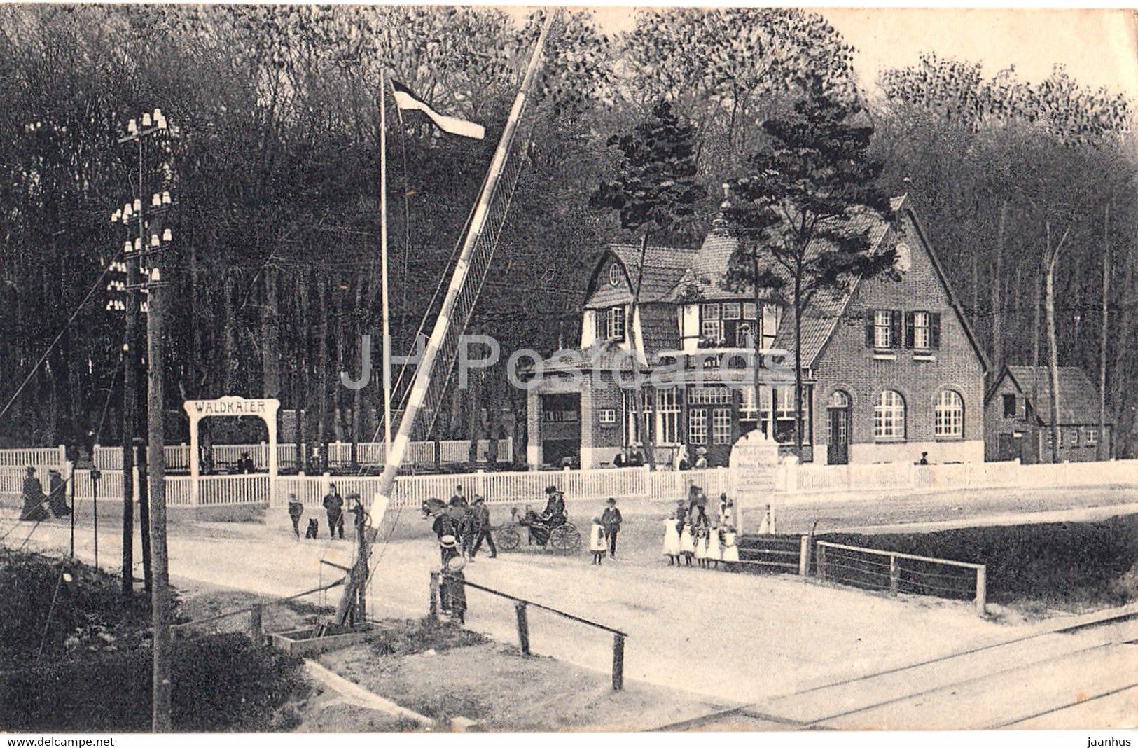 Solbad Schwartau - Restaurant zum Waldkater - old postcard - Germany - unused - JH Postcards