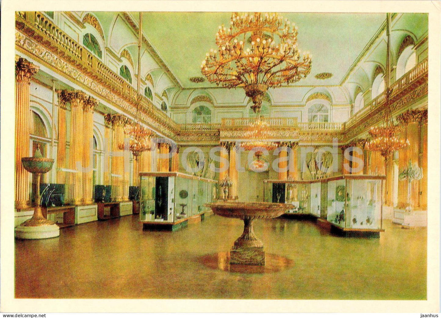 Leningrad - St Petersburg - Hermitage - The Armorial Hall in the Winter Palace - 1984 - Russia USSR - unused - JH Postcards