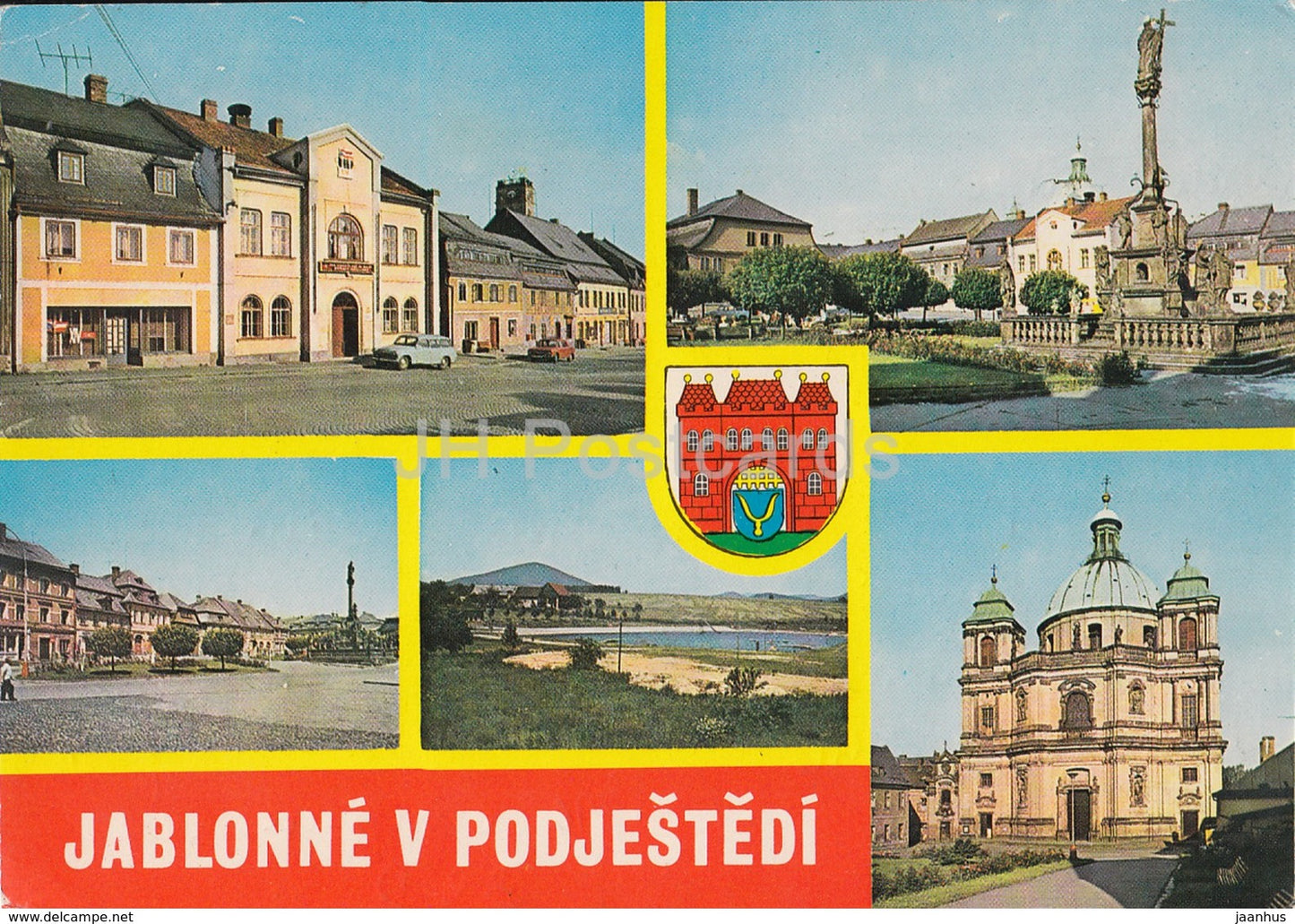 Jablonne v Podjestedi - town views - multiview - Czechoslovakia - Czech Republic - used - JH Postcards