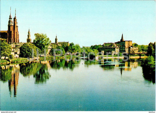 Opole - Widok znad Odry - View from the Oder river - Poland - unused - JH Postcards