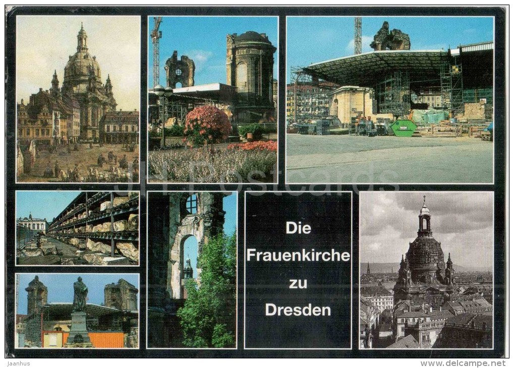 Die Frauenkirche zu Dresden - church - Germany - 2003 gelaufen - JH Postcards