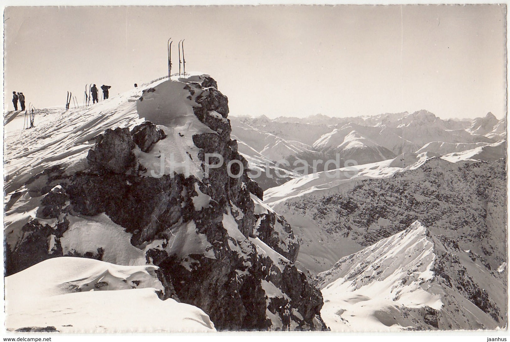 Parsenn - Weissfluh-Gipfel 2848 m - 320 - Switzerland - 1946 - used - JH Postcards