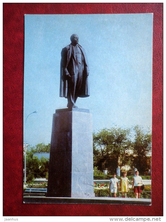 monument to Lenin - Aktobe - Aktyubinsk - 1972 - Kazakhstan USSR - unused - JH Postcards