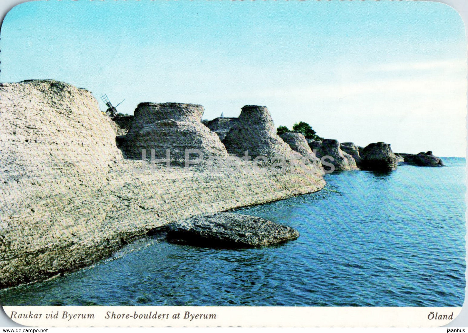 Raukar vid Byerum - Shore Bouldera at Byerum - Oland - 1968 - Sweden - used - JH Postcards