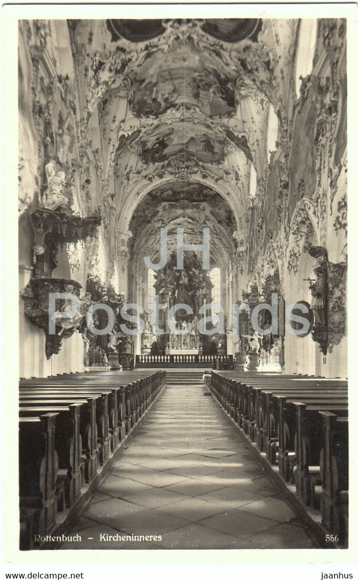 Rottenbuch - Kircheninneres - church - 556 - Germany - unused - JH Postcards