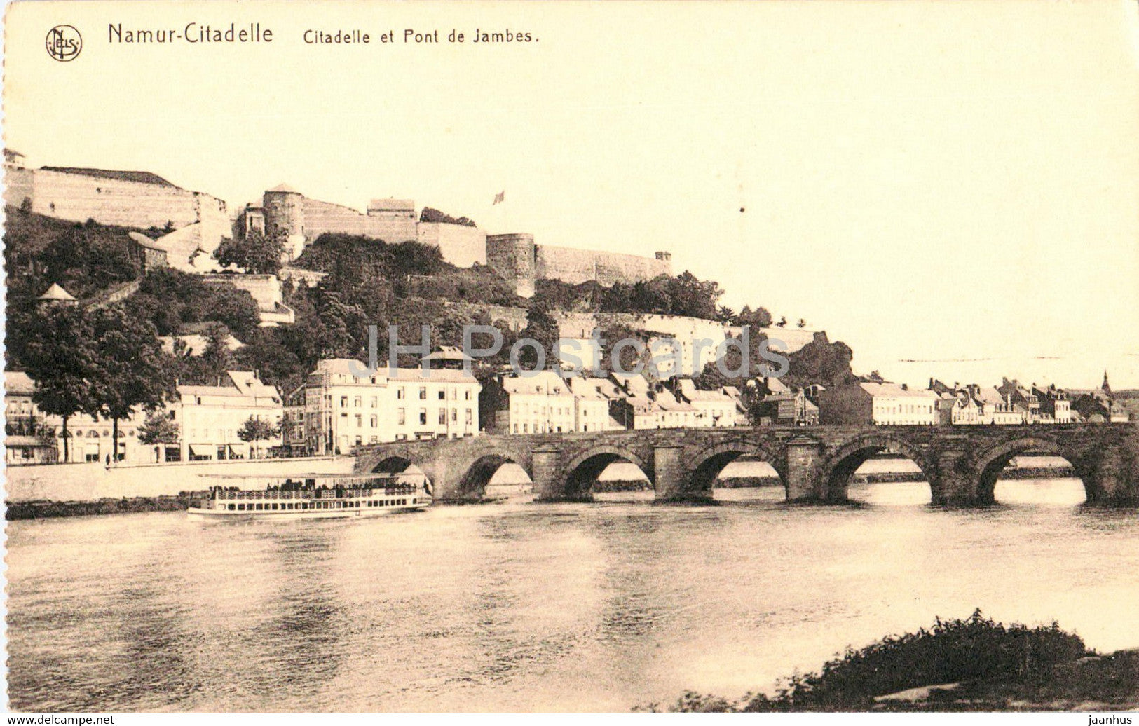 Namur Citadelle - Citadelle et Pont de Jambes - bridge - old postcard - Belgium - unused - JH Postcards