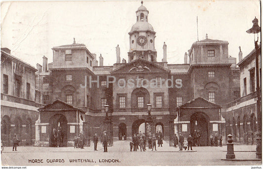 London - Horse Guards - Whitehall - old postcard - 1922 - England - United Kingdom - used - JH Postcards