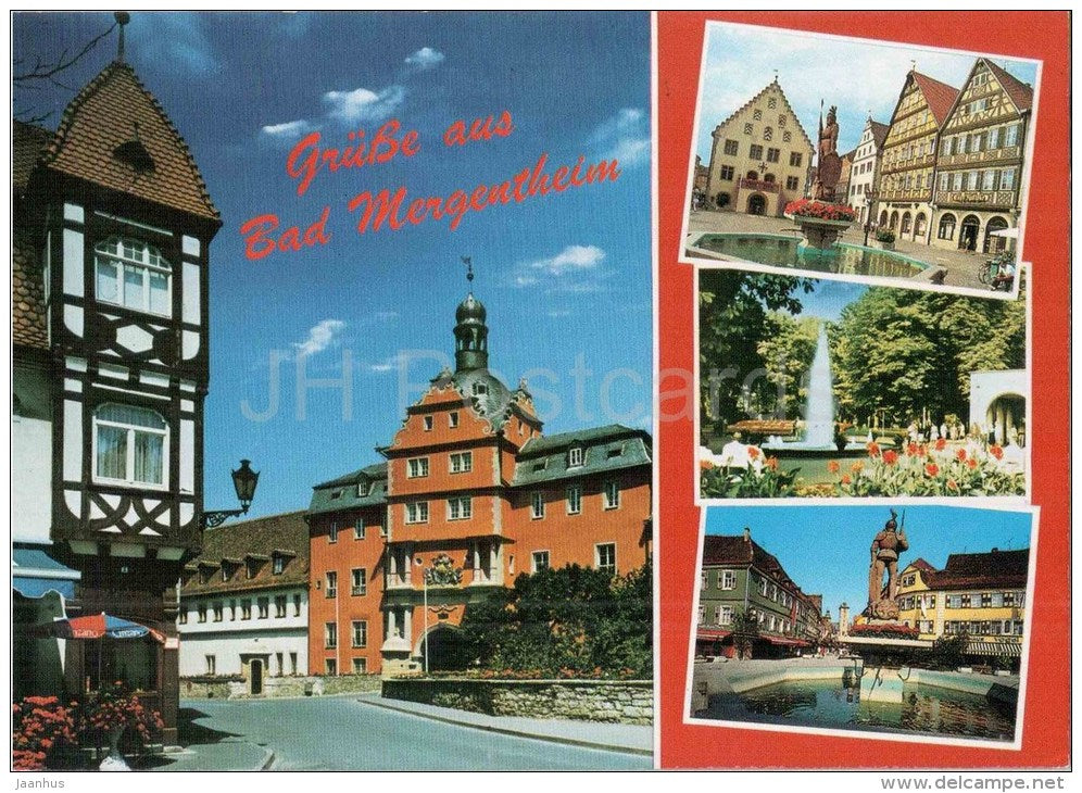 Grüsse  aus Bad Mergentheim - Mer 624 - Germany - 2000 gelaufen - JH Postcards