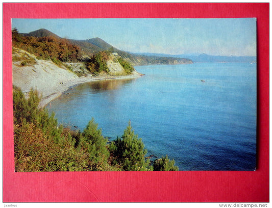 Black Sea coast near the town - Tuapse - 1976 - Russia USSR - unused - JH Postcards